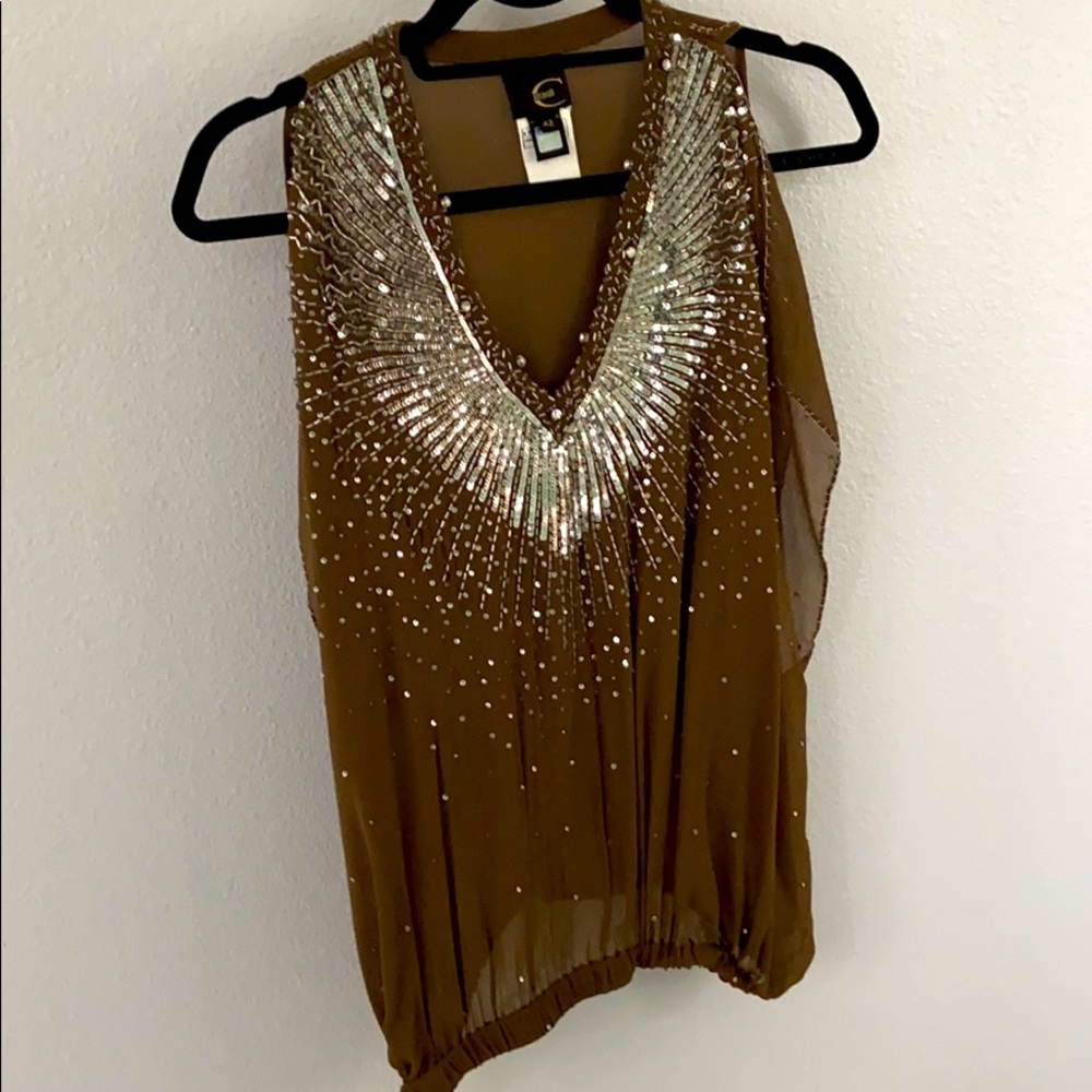 Just cavalli Embellish silk top
